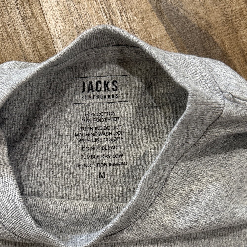 NWT Jack’s Surfboards Light Gray Boy's Tee Size M - Picture 2 of 4
